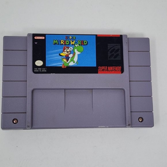 Super Mario World SNES 1991 Authentic Super Nintendo Video Game Tested